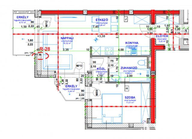 Eladó téglalakás, Szegeden 73.9 M Ft, 2 szobás