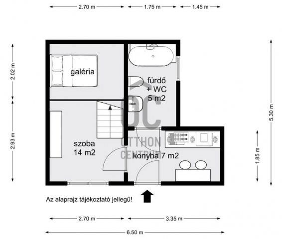 Kiadó téglalakás, albérlet, Budapesten, V. kerületben, 1 szobás