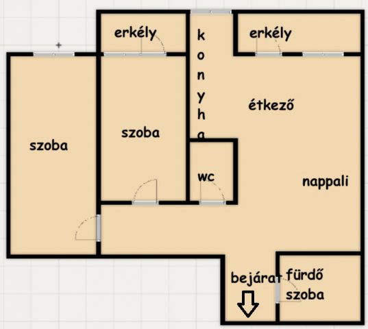 Kiadó téglalakás, albérlet, Kecskeméten, Nagy Lajos Király körúton