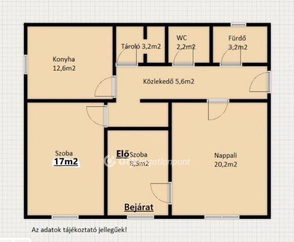 Eladó téglalakás, Kaposváron 43.5 M Ft, 2 szobás