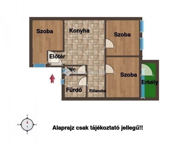 Eladó téglalakás, Budapesten, XIX. kerületben 89.9 M Ft