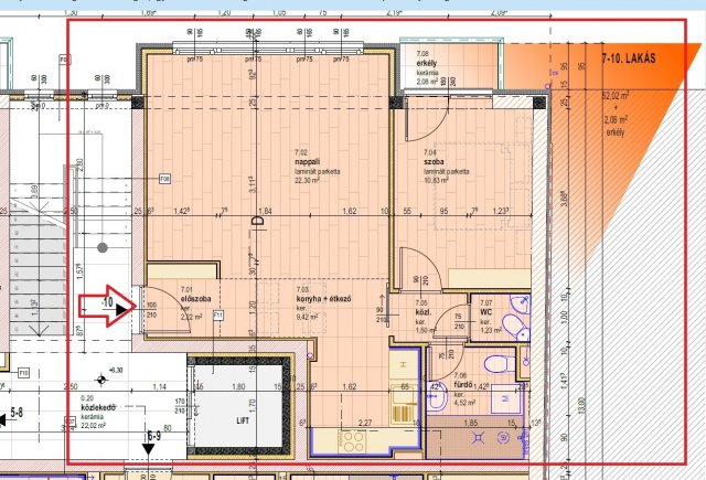Eladó téglalakás, Szegeden, Rózsa utcában 72.427 M Ft, 1 szobás