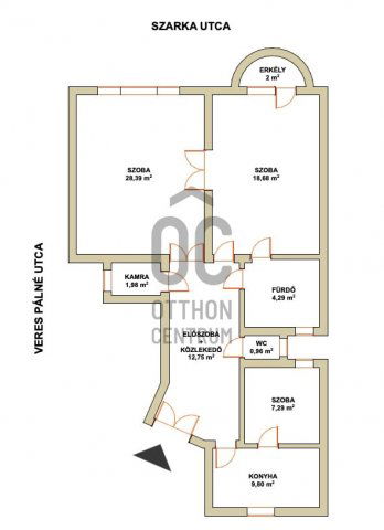 Eladó téglalakás, V. kerületben, Veres Pálné utcában