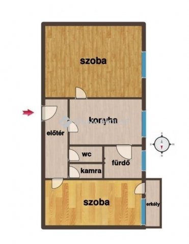 Eladó téglalakás, Szombathelyen 35.4 M Ft, 2 szobás