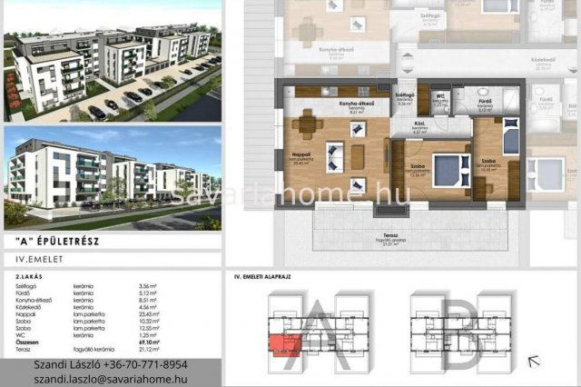 Eladó téglalakás, Szombathelyen 76.9 M Ft, 3 szobás