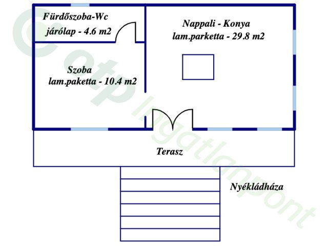 Eladó családi ház, Nyékládházán 48 M Ft, 2 szobás