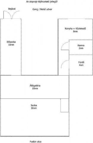 Eladó téglalakás, Budapesten, VIII. kerületben 74.9 M Ft