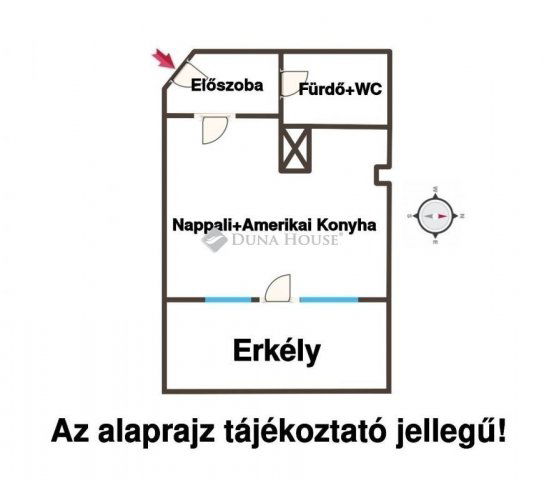 Eladó téglalakás, Budapesten, X. kerületben 43.9 M Ft, 1 szobás