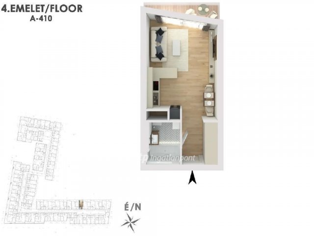 Eladó téglalakás, Budapesten, XIII. kerületben 63.7 M Ft