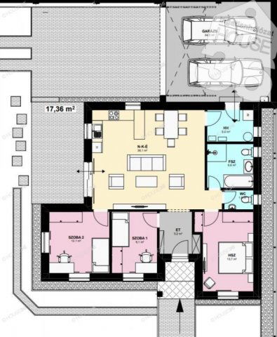 Eladó ikerház, Kecskeméten 110 M Ft, 4 szobás