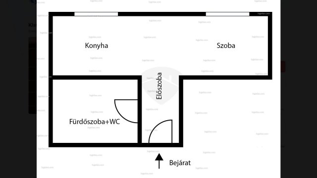 Eladó téglalakás, Kistarcsán 39.9 M Ft, 1 szobás