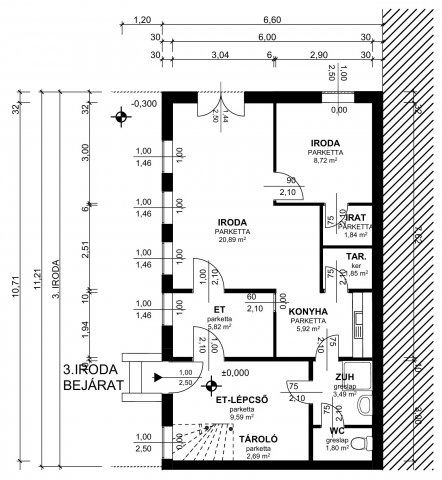 Eladó téglalakás, Pécsett, Király utcában 84.9 M Ft