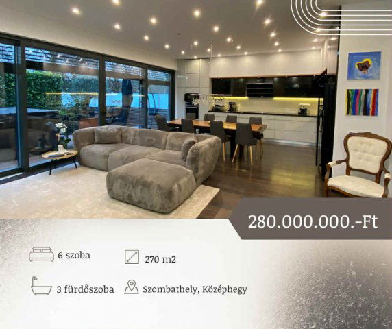 Eladó családi ház, Szombathelyen 280 M Ft, 2+5 szobás