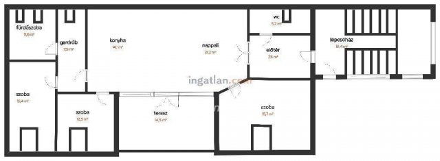 Eladó családi ház, Kazáron 62 M Ft, 4 szobás