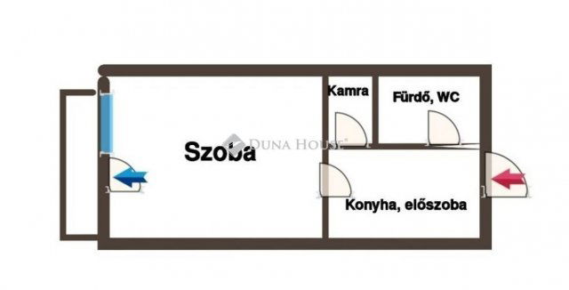 Eladó panellakás, Kecskeméten 35.9 M Ft, 1 szobás