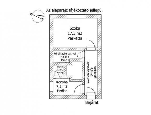 Eladó téglalakás, Csornán 24.99 M Ft, 1 szobás