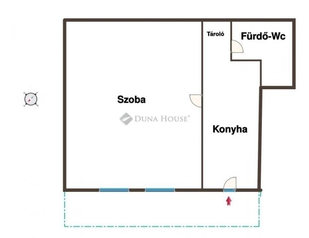 Eladó téglalakás, Budapesten, IV. kerületben 37.4 M Ft, 1 szobás