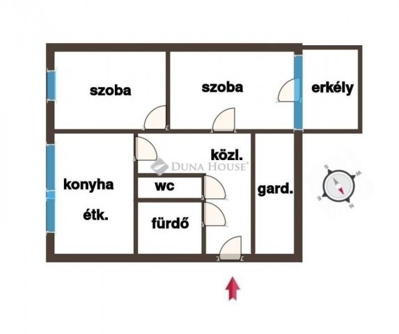 Eladó panellakás, Kecskeméten 53 M Ft, 2 szobás