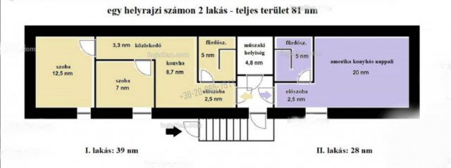 Eladó téglalakás, Budapesten, XIII. kerületben 59.9 M Ft