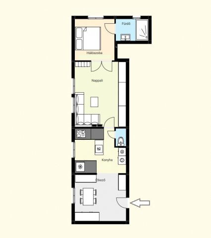 Kiadó téglalakás, albérlet, Győrött 240 E Ft / hó, 2 szobás