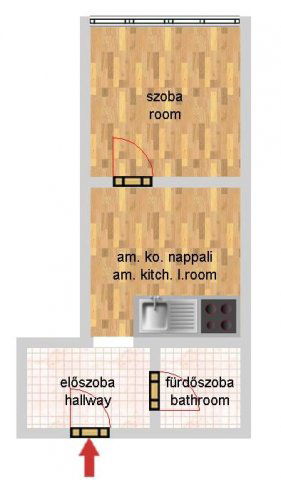 Eladó téglalakás, Budapesten, V. kerületben, Párizsi utcában