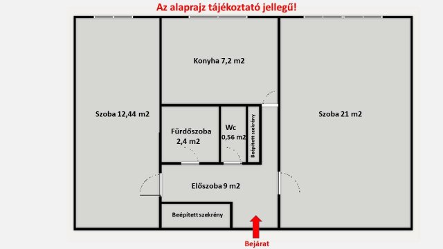 Eladó téglalakás, Szigetszentmiklóson 54.9 M Ft, 2 szobás
