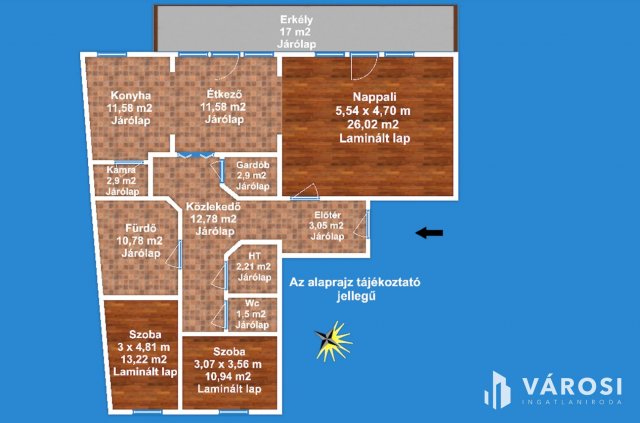 Kiadó téglalakás, albérlet, Szegeden 399 E Ft / hó, 3 szobás