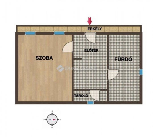 Eladó téglalakás, Sárváron 43 M Ft, 1 szobás