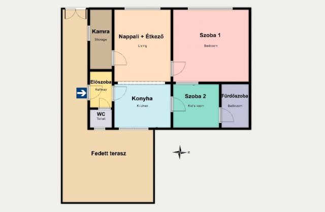 Eladó családi ház, Kiskunhalason 34.99 M Ft, 3 szobás