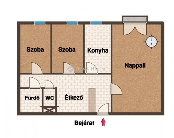 Eladó panellakás, Budapesten, III. kerületben 61.9 M Ft