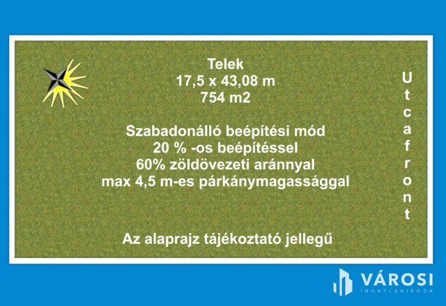 Eladó telek, Szegeden 74.9 M Ft / költözzbe.hu
