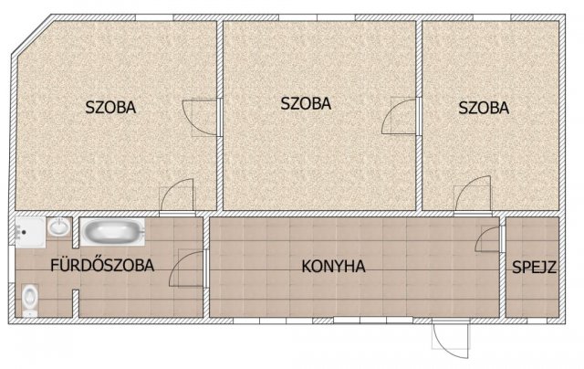 Eladó családi ház, Csongrádon 36 M Ft, 3 szobás