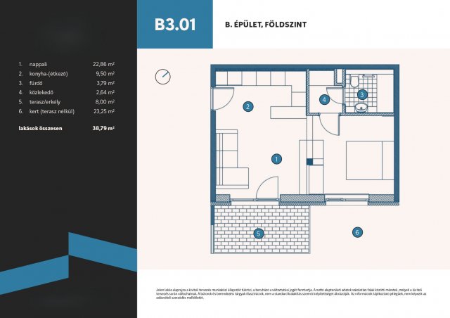 Eladó téglalakás, Vámosszabadin 43.25 M Ft, 1 szobás