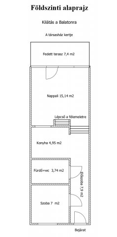 Eladó nyaraló, Alsóörsön, Füredi utcában 56.9 M Ft