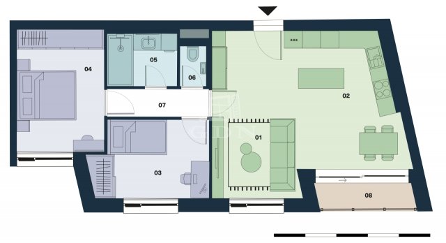 Eladó téglalakás, Budapesten, VIII. kerületben 98.9 M Ft
