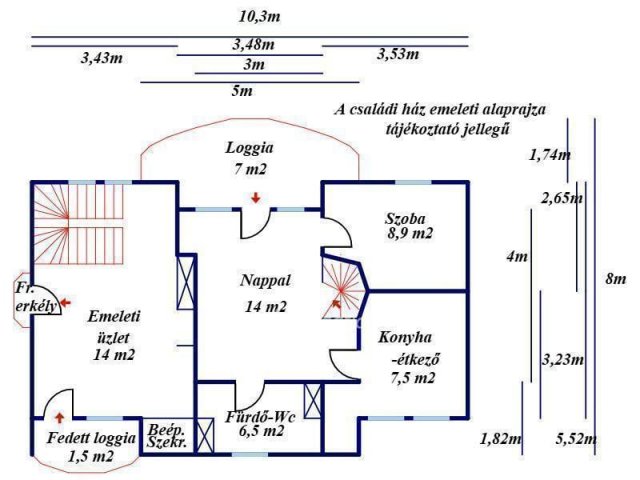 Eladó családi ház, Szolnokon 95 M Ft, 9 szobás