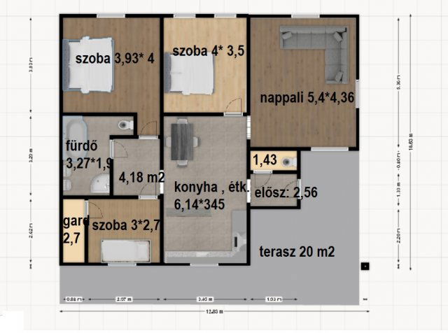 Eladó családi ház, Győrött 89.9 M Ft, 3+1 szobás