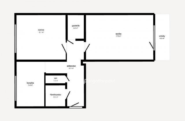 Eladó panellakás, Tiszaújvárosban 28.99 M Ft, 2 szobás