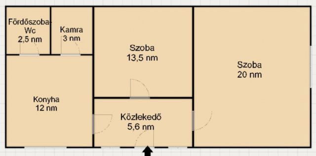 Eladó családi ház, Nyíregyházán 20.9 M Ft, 2 szobás