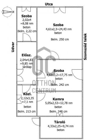 Eladó családi ház, Pitvaroson 1.6 M Ft, 3 szobás