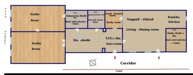 Eladó téglalakás, Budapesten, VI. kerületben 129 M Ft, 4 szobás