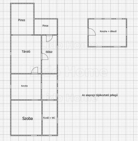 Eladó nyaraló, Nagykapornakon 19.9 M Ft, 2 szobás