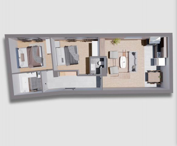 Eladó téglalakás, Kecskeméten 76.6 M Ft, 2 szobás