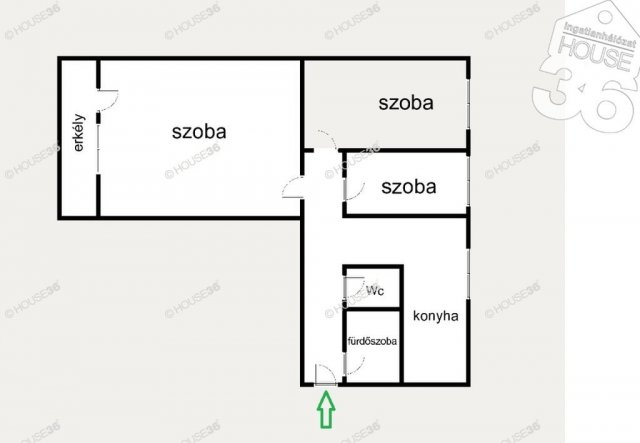 Eladó panellakás, Kecskeméten 53.5 M Ft, 3 szobás