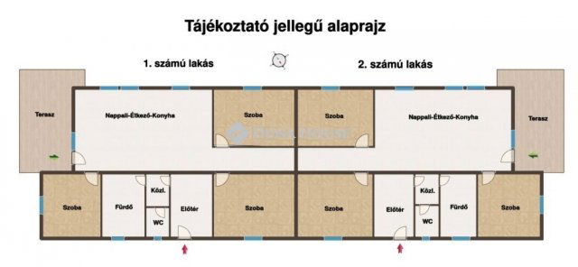 Eladó ikerház, Kakucson 79.9 M Ft, 4 szobás