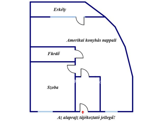 Eladó téglalakás, Békéscsabán 49.8 M Ft, 2 szobás