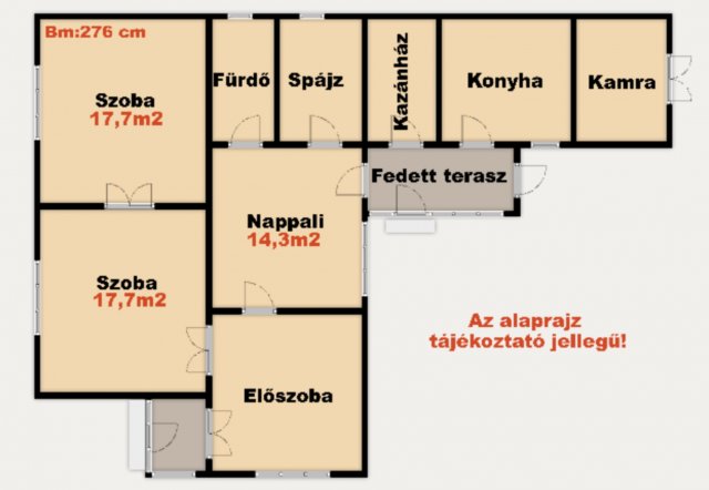 Eladó családi ház, Tompán 19.9 M Ft, 3 szobás