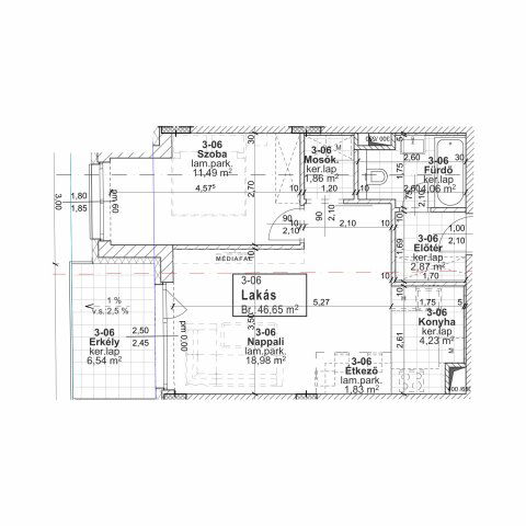 Eladó téglalakás, Budapesten, XIII. kerületben, Jász utcában