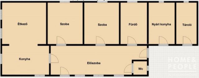 Eladó családi ház, Makón 59.99 M Ft, 3 szobás