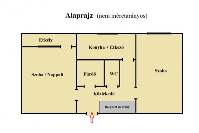 Eladó panellakás, Ajkán 28.9 M Ft, 2 szobás